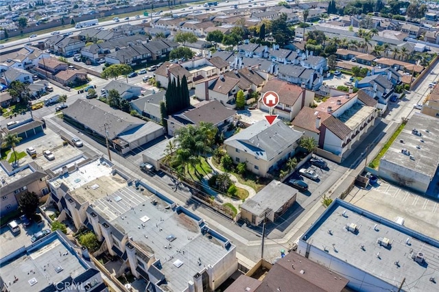 drone / aerial view featuring a residential view