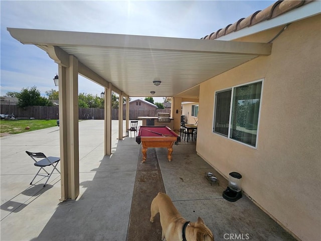 view of patio / terrace featuring a fenced backyard