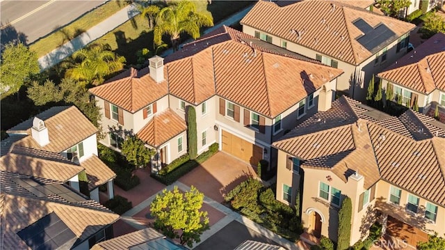 drone / aerial view featuring a residential view