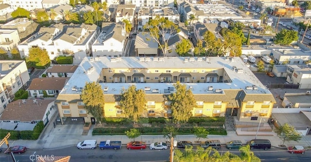 drone / aerial view with a residential view