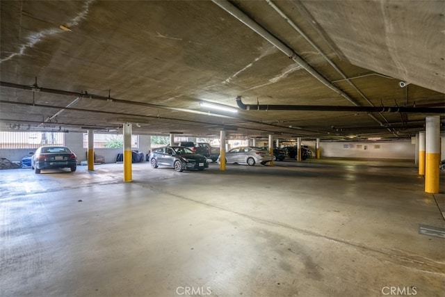 view of parking deck