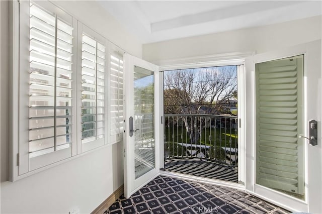 view of sunroom / solarium