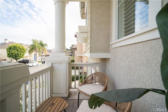 view of balcony