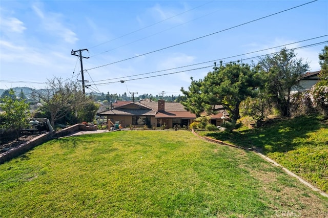 view of yard with a patio