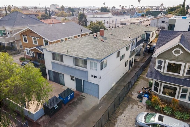 aerial view featuring a residential view