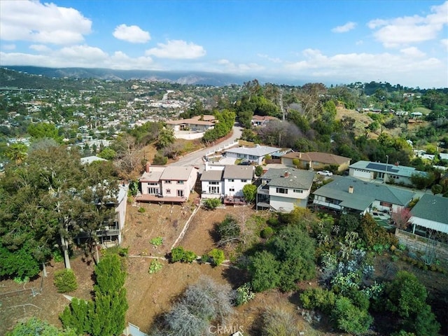 aerial view featuring a residential view