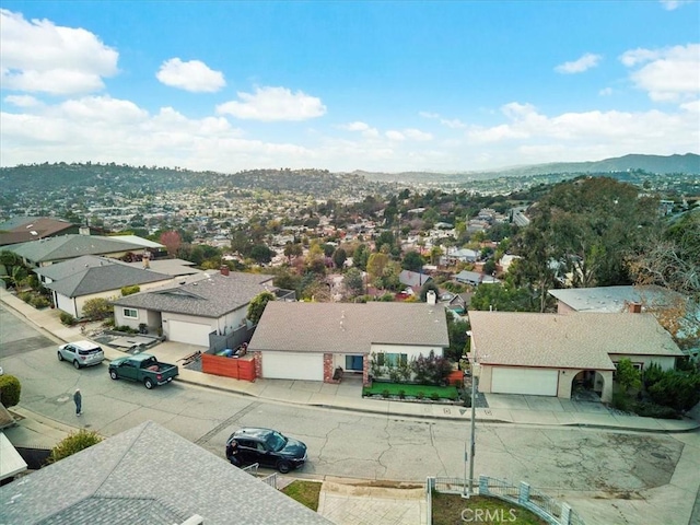 drone / aerial view featuring a residential view