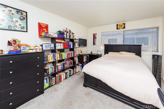 bedroom with carpet