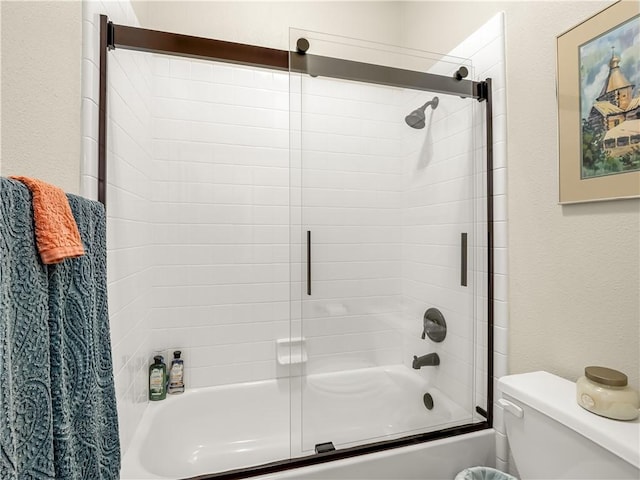 2705 E Ryan Ln, Fresno, CA 93720 - bathroom with bath / shower combo with glass door and toilet