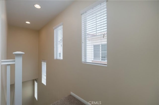 interior space featuring recessed lighting