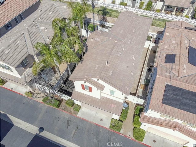 bird's eye view featuring a residential view