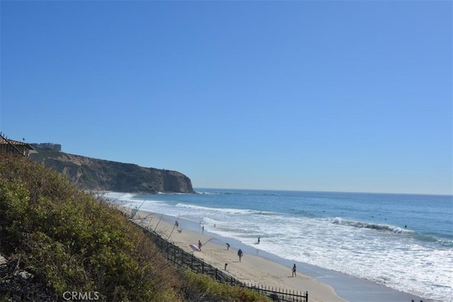water view featuring a view of the beach