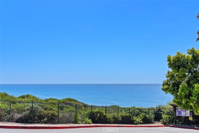 water view with fence