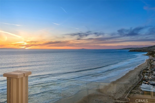 water view with a beach view