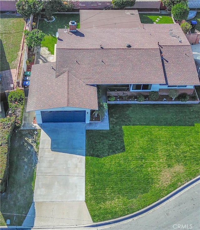 birds eye view of property