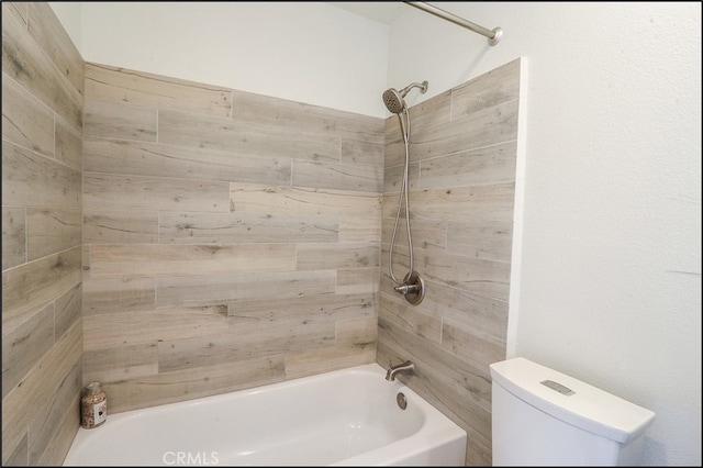 full bath with tub / shower combination and toilet