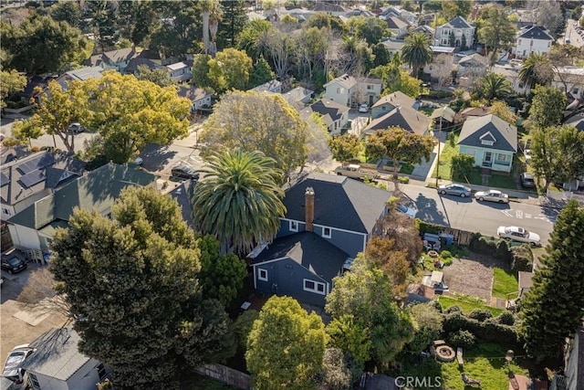 drone / aerial view with a residential view