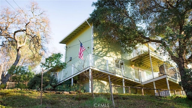 view of rear view of property