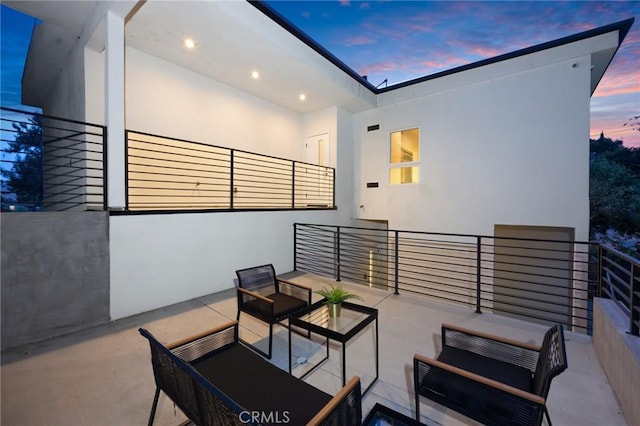 view of patio featuring outdoor lounge area