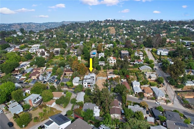 birds eye view of property featuring a residential view