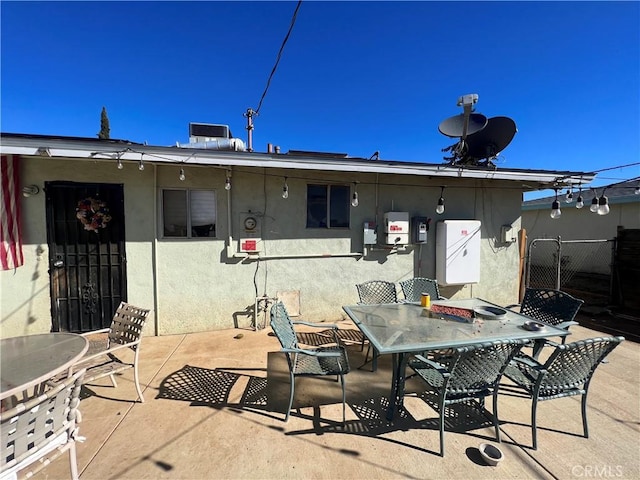 view of patio with outdoor dining space