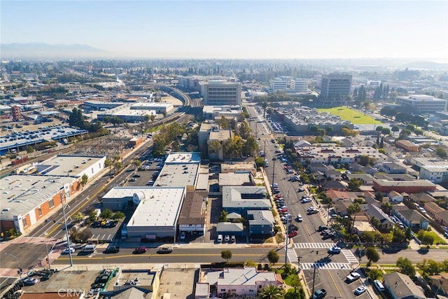 drone / aerial view featuring a view of city