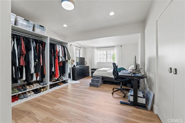 interior space featuring wood finished floors