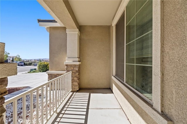 view of balcony