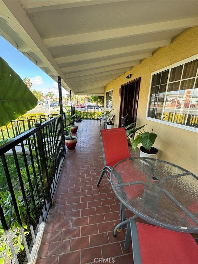 view of patio / terrace featuring covered porch