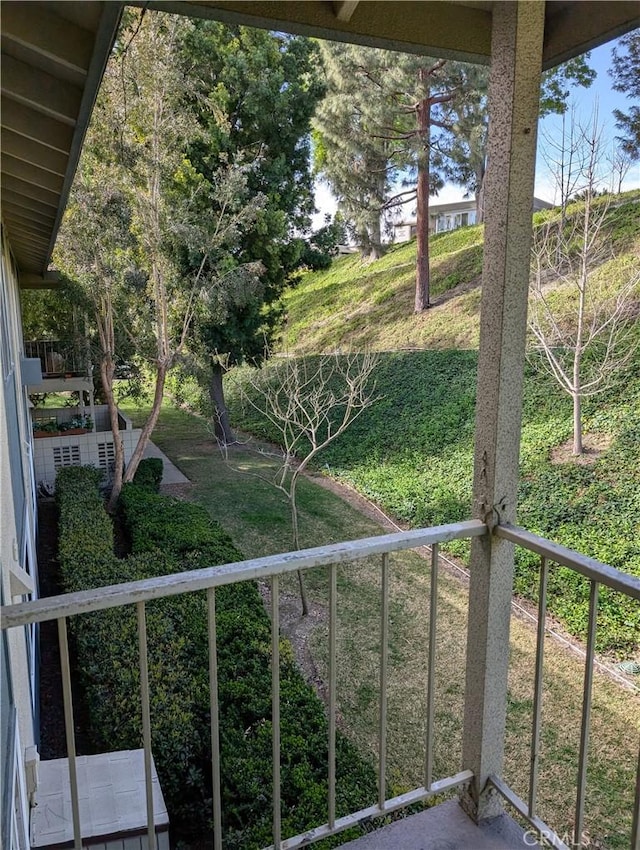 view of balcony