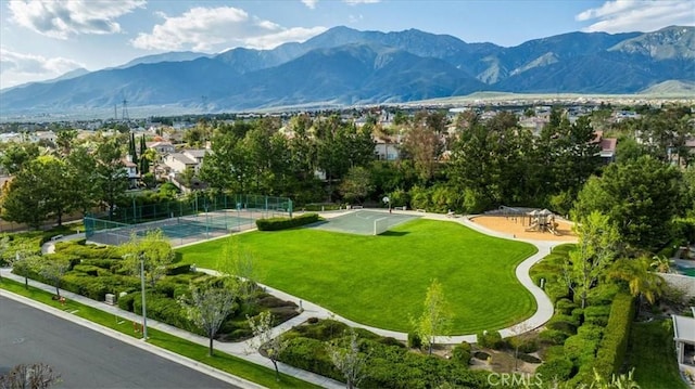 view of property's community featuring a mountain view
