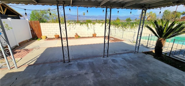view of patio / terrace with a fenced backyard