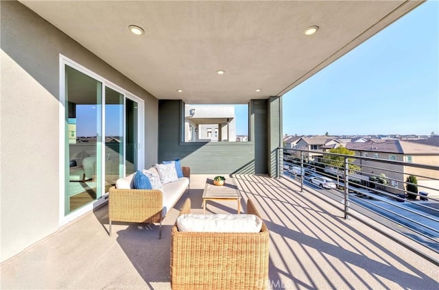 balcony with outdoor lounge area