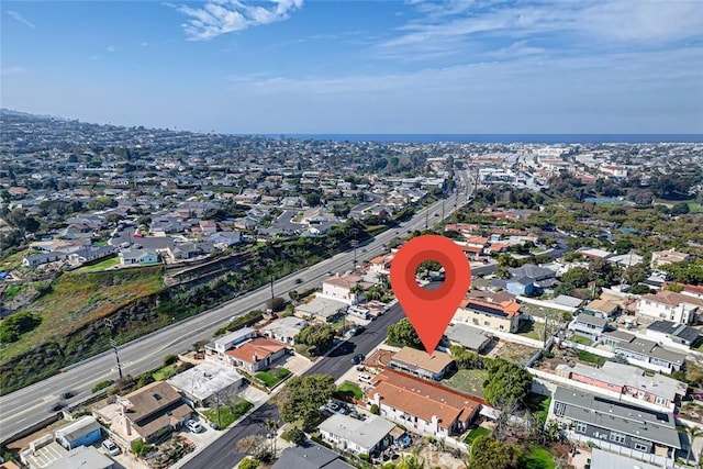 bird's eye view featuring a residential view