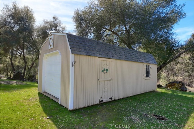 view of outbuilding with an outdoor structure