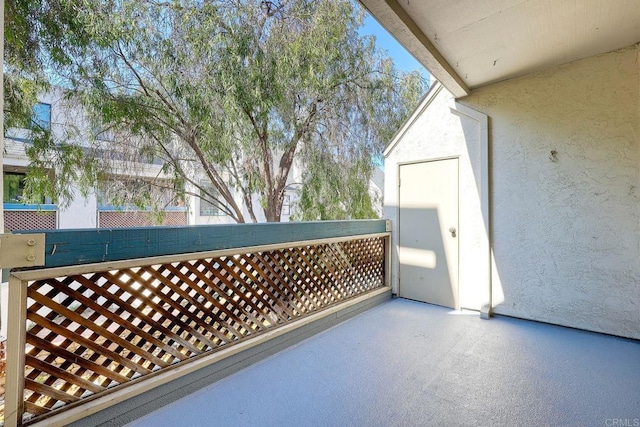 view of balcony