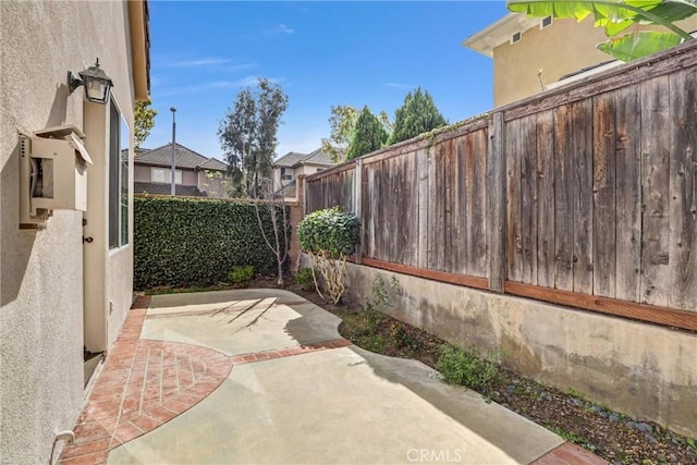 view of patio / terrace featuring a fenced backyard