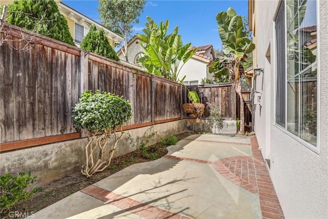 view of patio / terrace with a fenced backyard