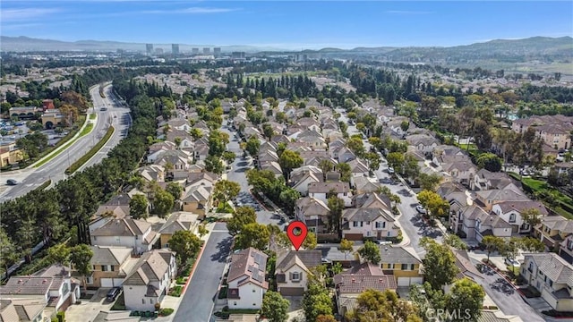 drone / aerial view featuring a residential view