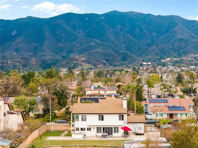 mountain view featuring a residential view