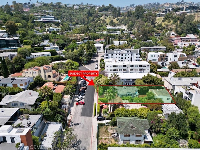 1204 N Clark St, West Hollywood, CA 90069 - birds eye view of property