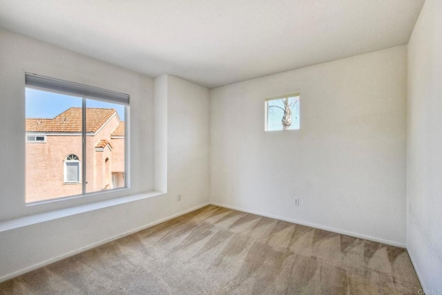 view of carpeted empty room