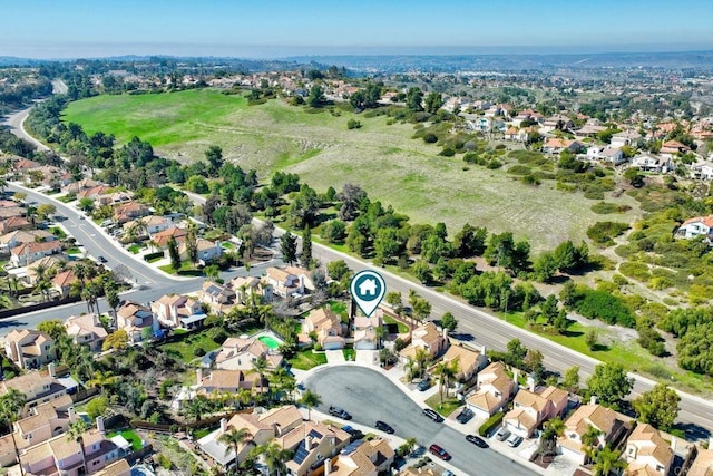 drone / aerial view featuring a residential view