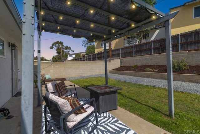 3735 Budd St, San Diego, CA 92111 - view of patio with a fenced backyard