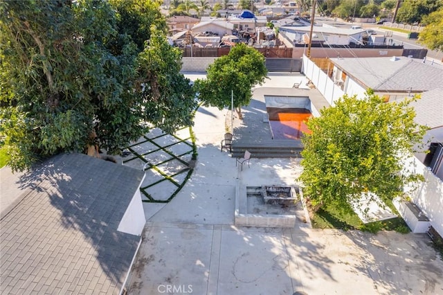 bird's eye view featuring a residential view