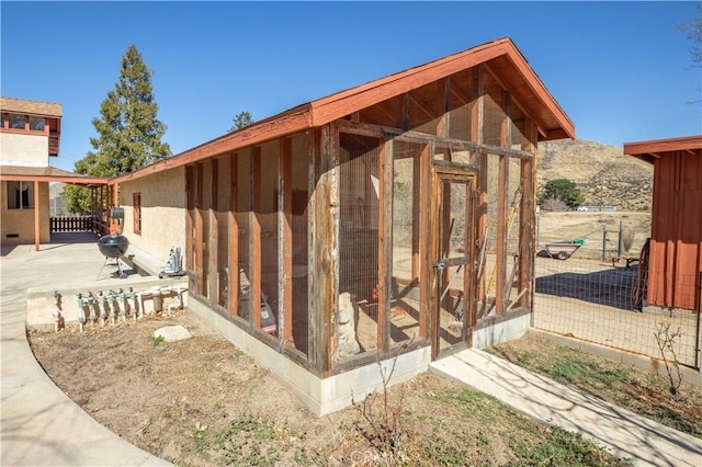 view of poultry coop