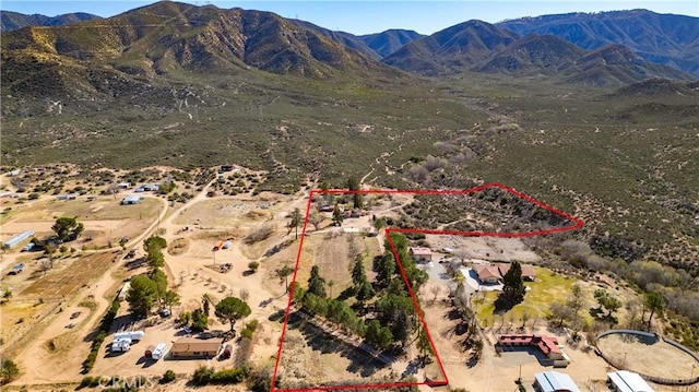 31251 Aliso Canyon Rd, Acton, CA 93550 - birds eye view of property with a rural view and a mountain view