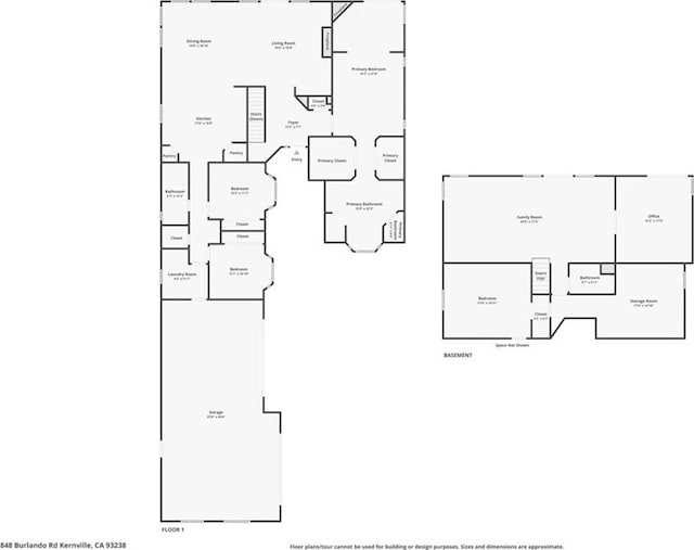 848 Burlando Rd, Kernville, CA 93238 - floor plan