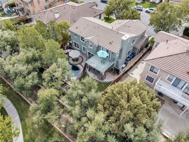 bird's eye view featuring a residential view