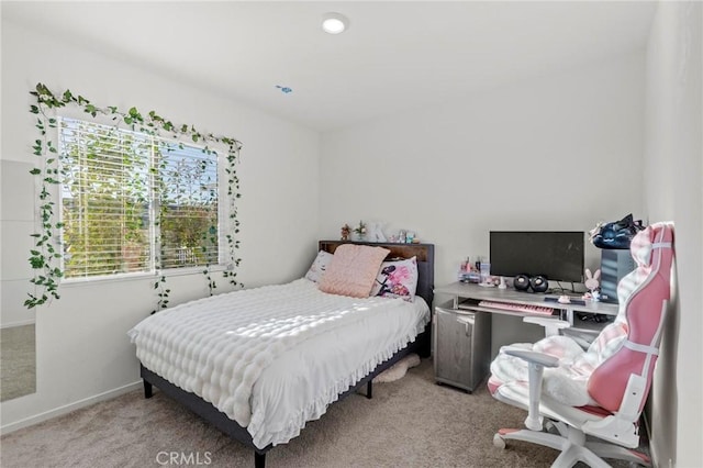 bedroom with carpet floors